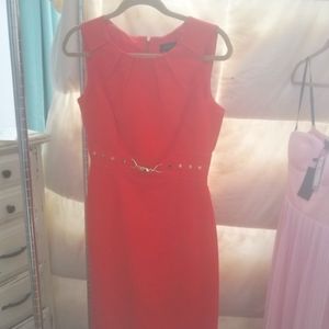 Coral work dress
